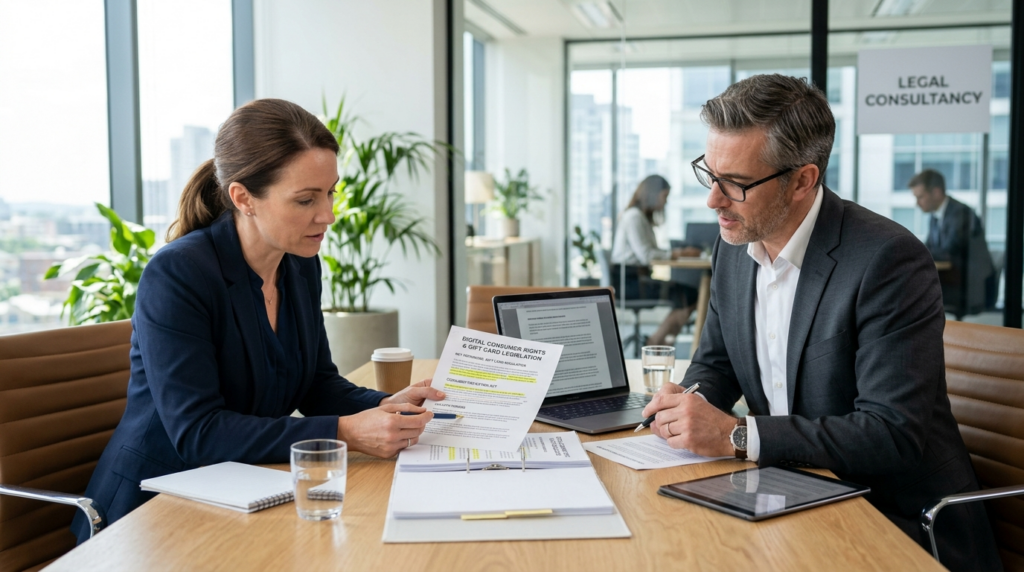 Professional stock photo of a webshop owner discussing digit