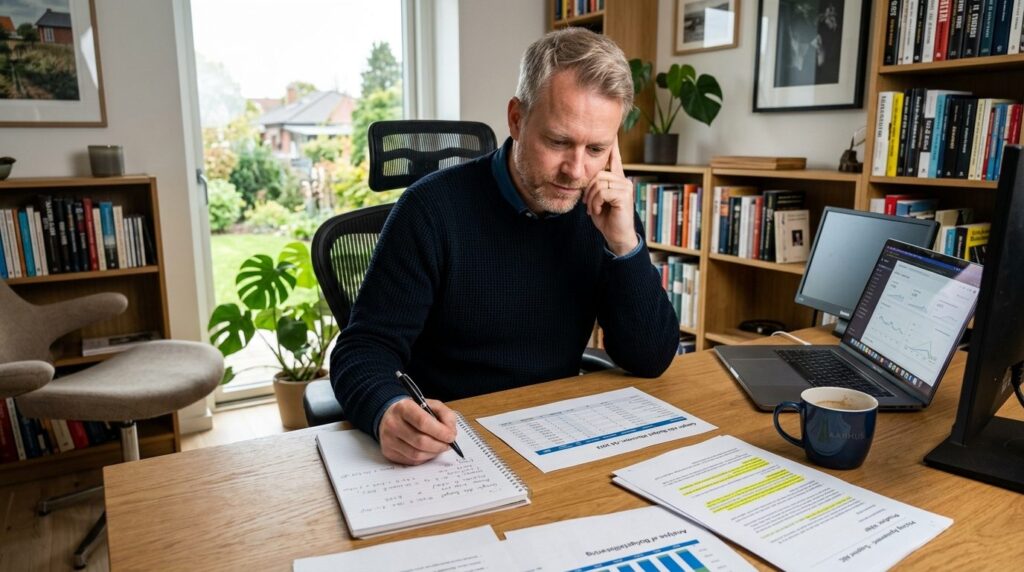 Danish e-commerce business owner analyzing Google Ads budget